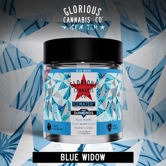 Glorious Cannabis Company - Blue Widow 3x.5G | Bubble Hash with Diamonds | Glorious Cannabis Co. - 1