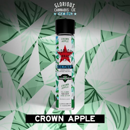 Glorious Cannabis Company - Crown Apple 1G | Bubble Hash with Diamonds | Glorious Cannabis Co. - 1