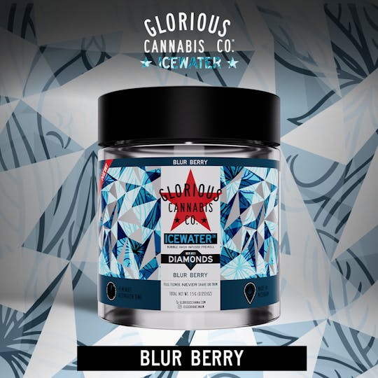 Glorious Cannabis Company - Blur Berry 3x.5G | Bubble Hash with Diamonds | Glorious Cannabis Co. - 1