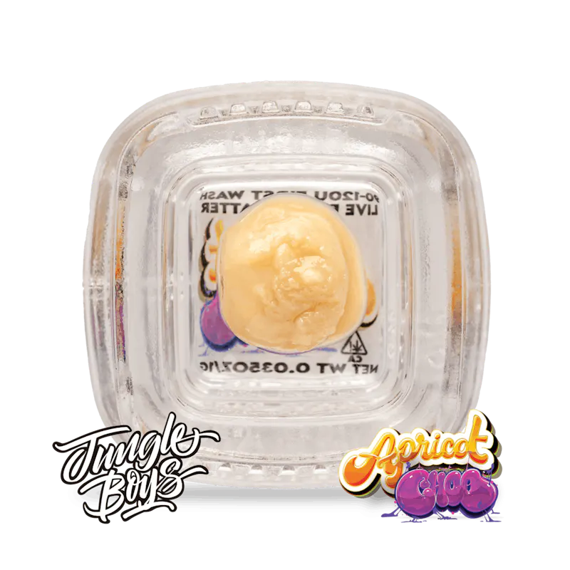 Jungle Boys Apricot Choo - .5g 90-120u 1st Wash Live Rosin Batter concentrate