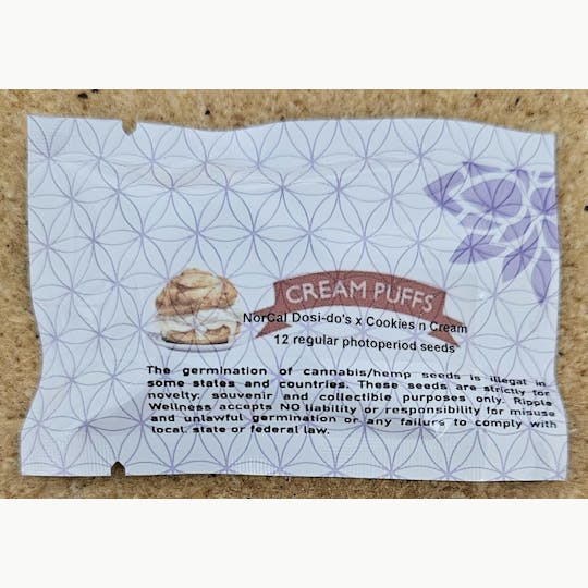 Ripple Wellness - Seeds - Cream Puffs - 12ct Seed Pack - 1