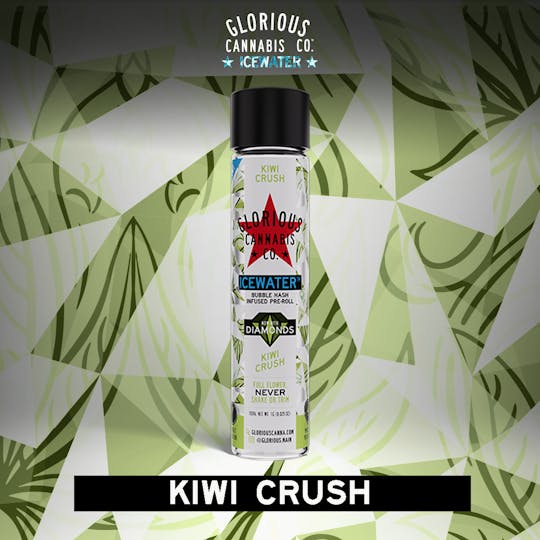 Glorious Cannabis Company - Kiwi Crush 1G | Bubble Hash with Diamonds | Glorious Cannabis Co. - 1
