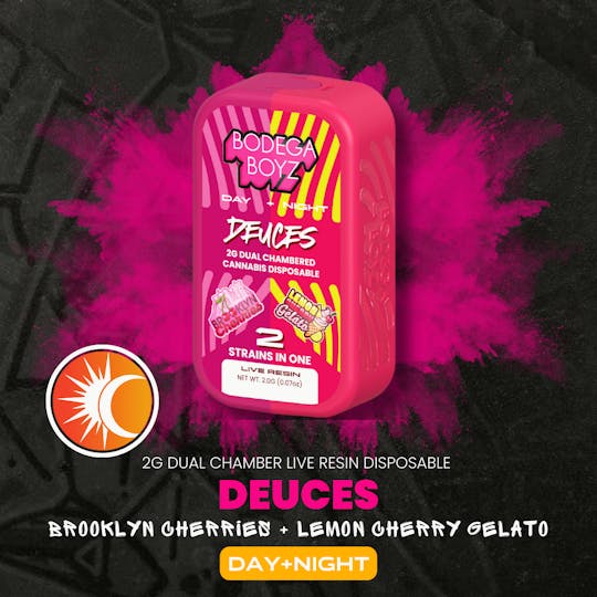 Bodega Boyz - 2 gram Deuces Brooklyn Cherries x Lemon Cherry Gelato Live Resin | OK - 1