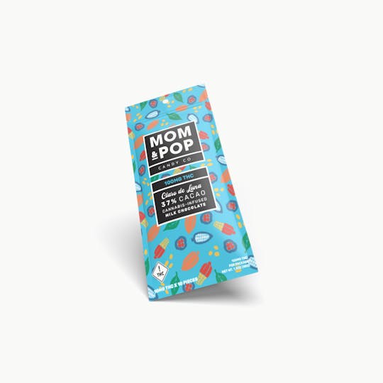Mom & Pop - 100mg Milk Chocolate Bar | Claro de Luna 37% Cacao) - 1