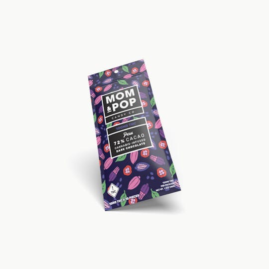 Mom & Pop - 100mg Dark Chocolate Bar | Peru 72% Cacao - 1