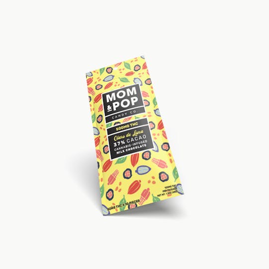 Mom & Pop - 500mg Milk Chocolate Bar | Claro de Luna 37% Cacao - 1