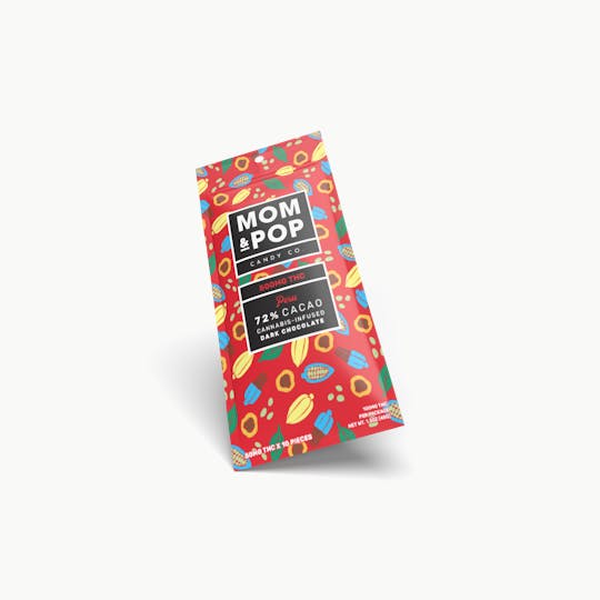 Mom & Pop - 500mg Dark Chocolate Bar | Peru 72% Cacao - 1