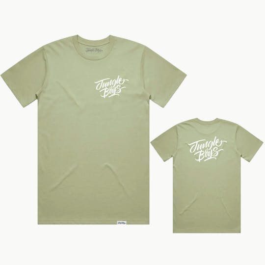 Jungle Boys - Jungle Boys Clothing | Corner Stacked Tee - Small (Pistachio/White) - 1