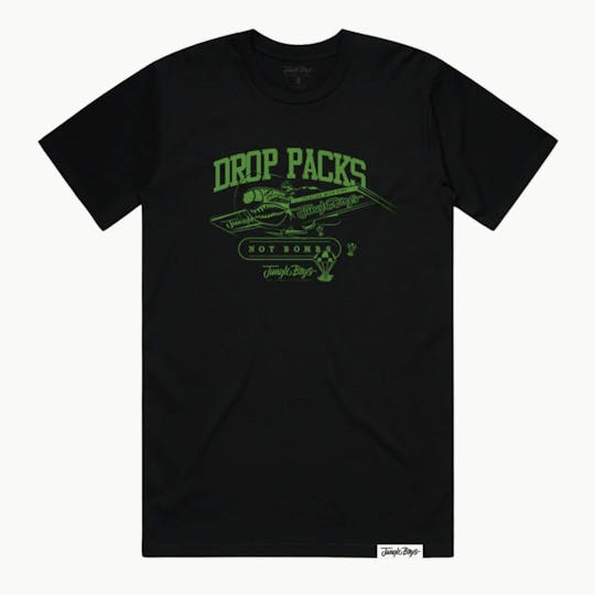 Jungle Boys - Jungle Boys Clothing | Drop Packs Not Bombs - 2XL (Black/Green) - 1