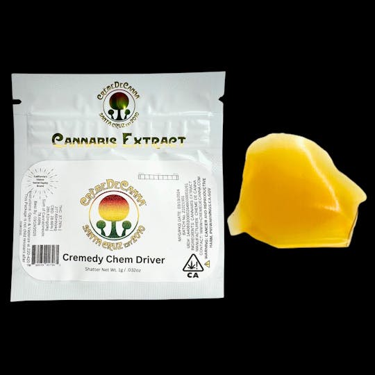 Crème De Canna - Creme De Canna - Shatter - Cremedy Chem Driver - 1g - 1