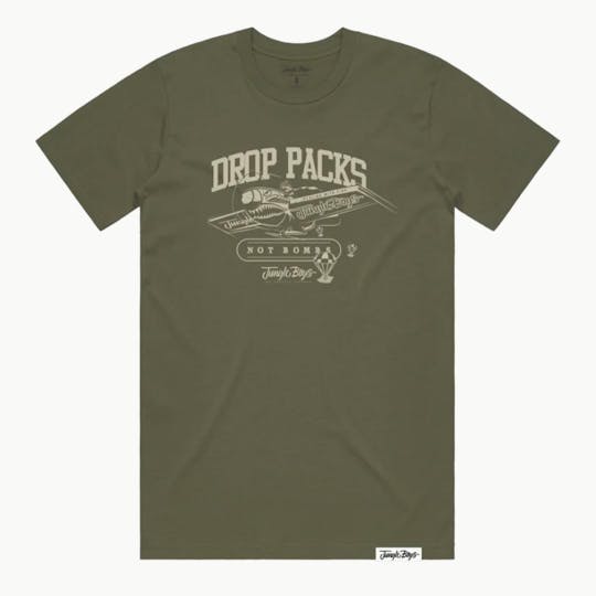 Jungle Boys - Jungle Boys Clothing | Drop Packs Not Bombs - Small (Military Green/Sand) - 1