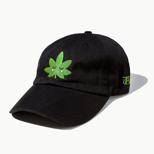 Jungle Boys - Jungle Boys Clothing | Happy Leaf Dad Cap (Black/Green) - 1