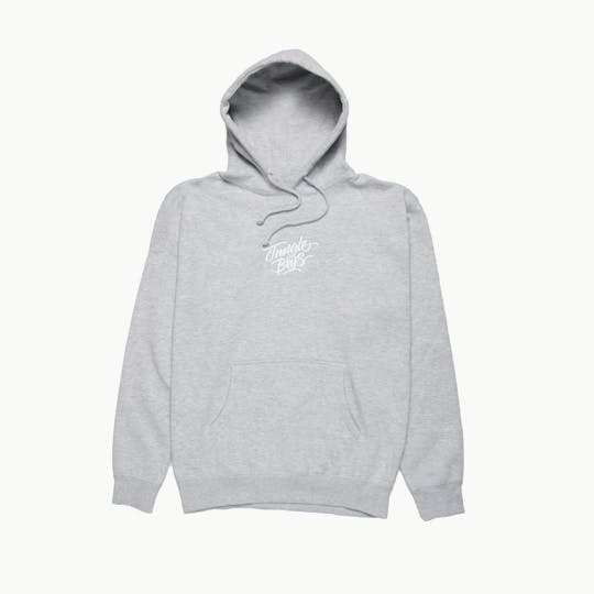 Jungle Boys - Jungle Boys Clothing | Stacked Embroidered Hoodie - Medium (Grey/White) - 1