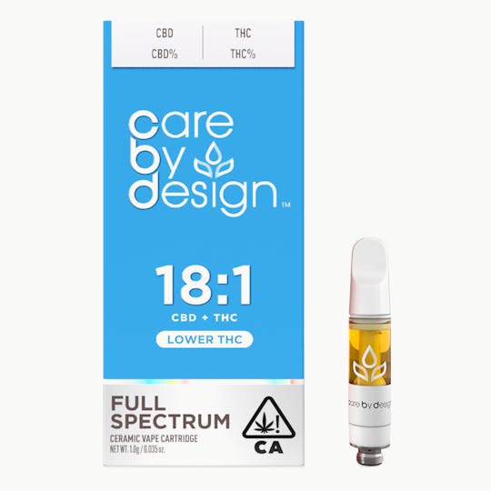 Care By Design - Care By Design | 18:1 Full Spectrum Vape Cartridge 1 Gram - 1