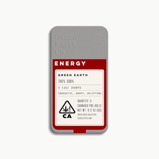 Green Earth Co. - Earth Tins | Green Crack Pre-roll 5-pack - 5g - 1