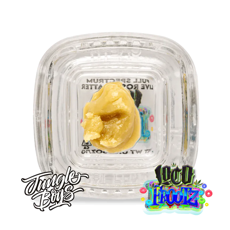 Jungle Boys Loco Frootz - 1g Full Spectrum Live Rosin Batter concentrate