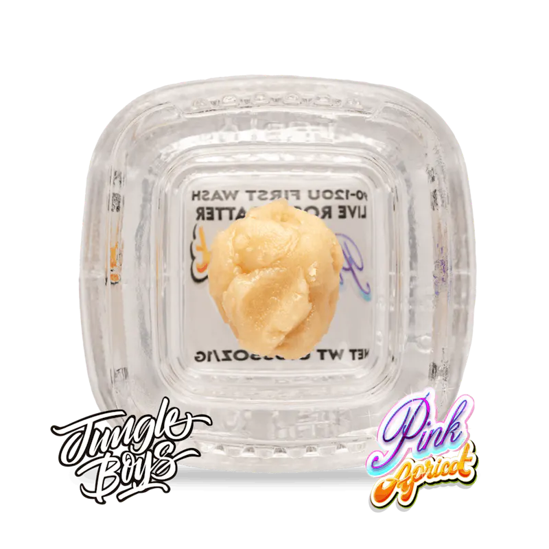 Jungle Boys Pink Apricot - 2.5g 90-120u 1st Wash Live Rosin Batter concentrate