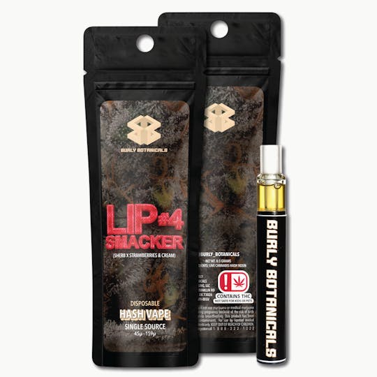 Burly Botanicals - Burly Botanicals | Lipsmacker #4 | .5g Disposable Hash Vape - 1