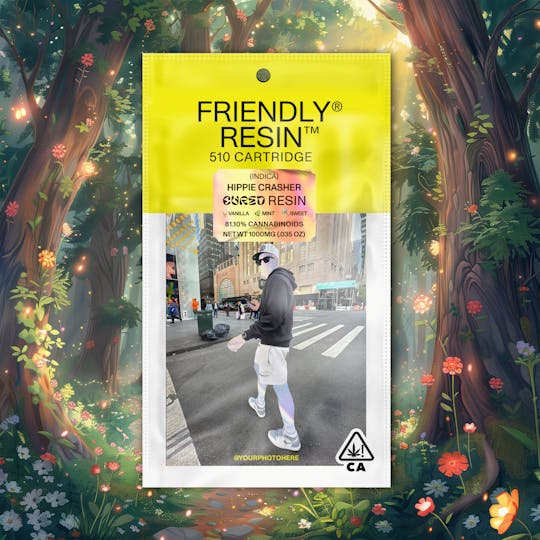 Friendly Brand - Hippie Crasher | Indica | 1g Cured Resin Cartridge - 1
