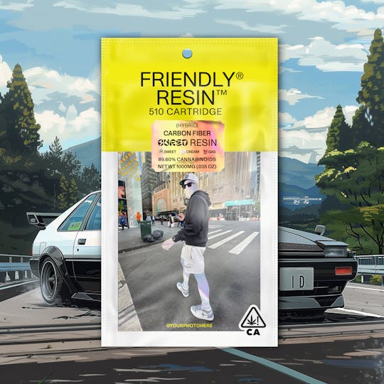 Friendly Brand - Carbon Fiber | Hybrid | 1g Cured Resin Cartridge - 1