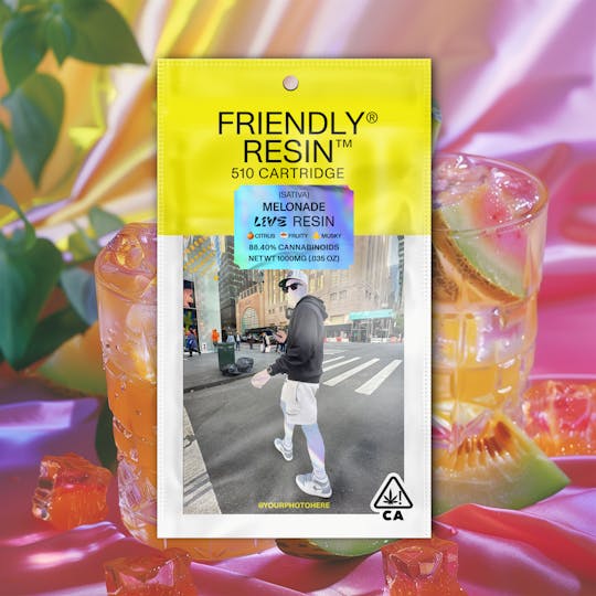 Friendly Brand - Melonade | Sativa | 1g Live Resin Cartridge - 1