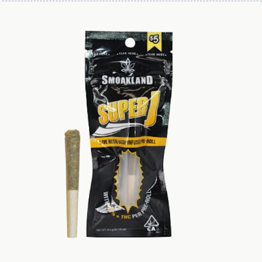 Smoakland - Super Jay - Peach Sorbet (I) Infused Pre-roll - 0.5g - 1