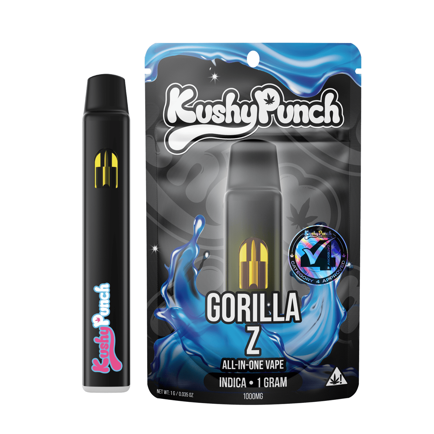 1G Kushy Punch Vape - Gorilla Z - Rebud | Weedmaps