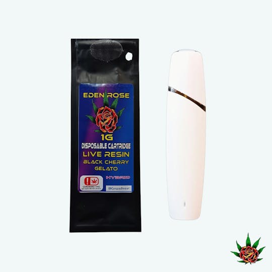 Eden Rose Processing - Eden Rose Live Resin Disposable 1g - Black Cherry Gelato - 1