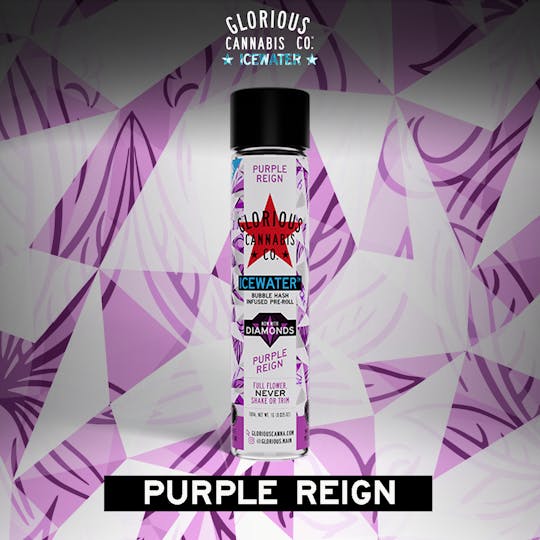 Glorious Cannabis Company - Purple Reign 1G | Bubble Hash with Diamonds | Glorious Cannabis Co. - 1