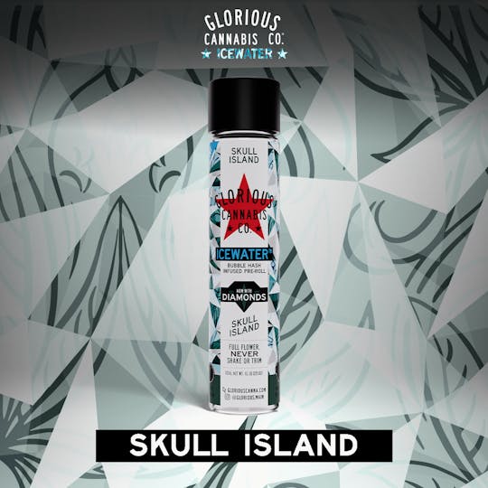 Glorious Cannabis Company - Skull Island 1G | Bubble Hash with Diamonds | Glorious Cannabis Co. - 1
