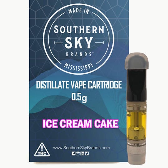 Southern Sky Brands - Ice Cream Cake Vape Cart 0.5g - 1
