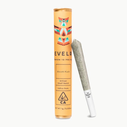 Revelry Herb Co - Biscotti Kush - Indica - Pre Roll Single (1g) - 1