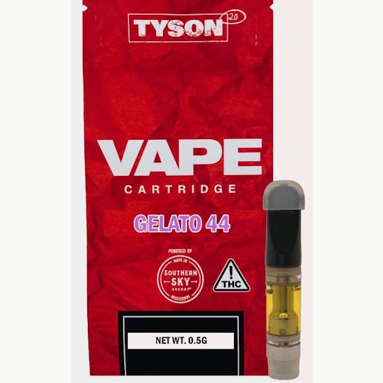 Southern Sky Brands - Tyson Gelato 44 Vape Cart - 0.5g - 1