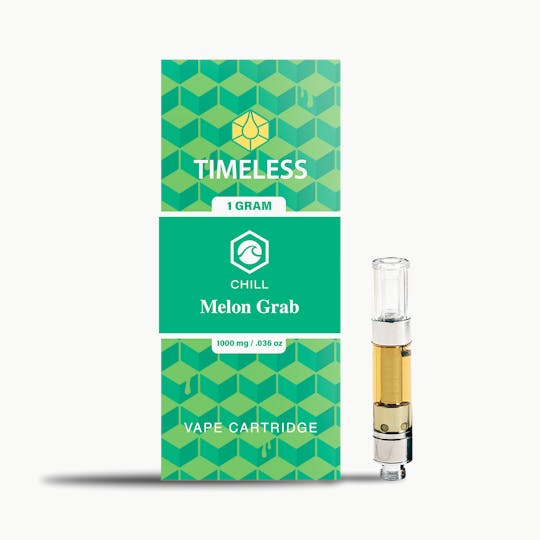 Timeless Vapes - Timeless Melon Grab 1000mg Vape Cartridge (Chill) - 1