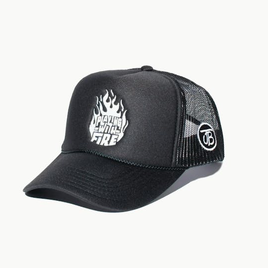 Jungle Boys - Jungle Boys Clothing | Playing with Fire Trucker Hat (Black/White) - 1