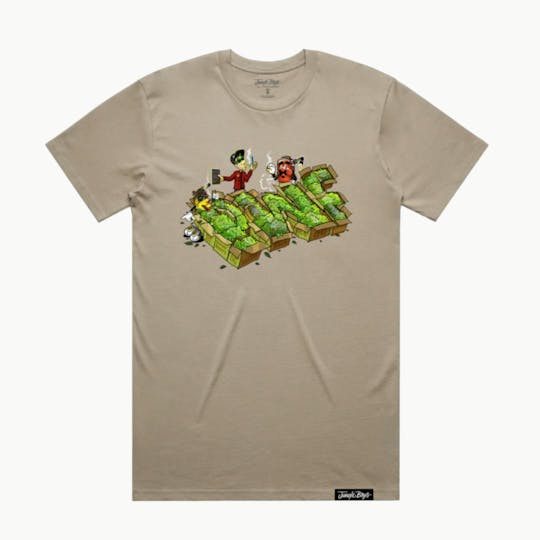 Jungle Boys - Jungle Boys Clothing | PWF Boxes Tee - Small (Sand) - 1