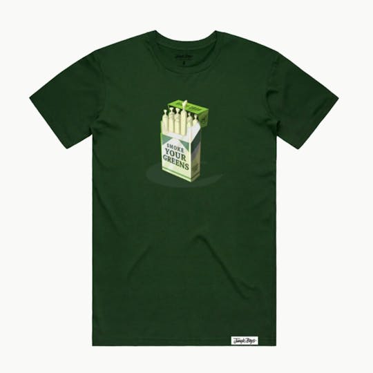 Jungle Boys - Jungle Boys Clothing | Smoke Your Greens Tee - Small (Forest Green) - 1
