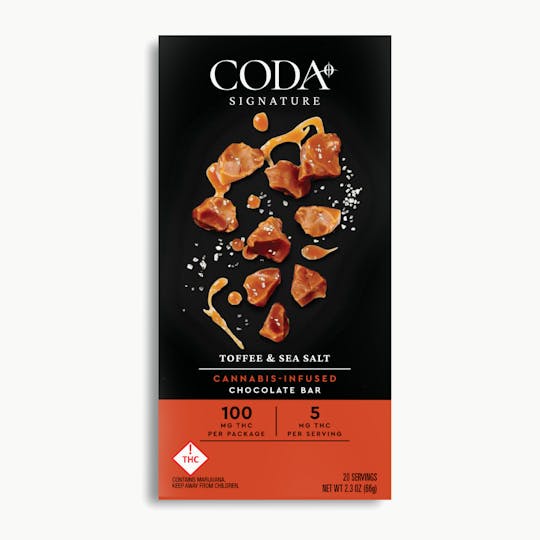 Coda Signature - Toffee & Sea Salt Chocolate | 100mg THC - 1