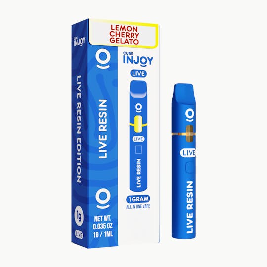 Cure Injoy - Cure Injoy 1g - Live Resin - Lemon Cherry Gelato - AIO (HYBRID) - 1