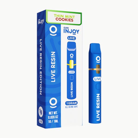 Cure Injoy - Cure Injoy 1g - Live Resin - Thin Mint Cookies - AIO (HYBRID) - 1