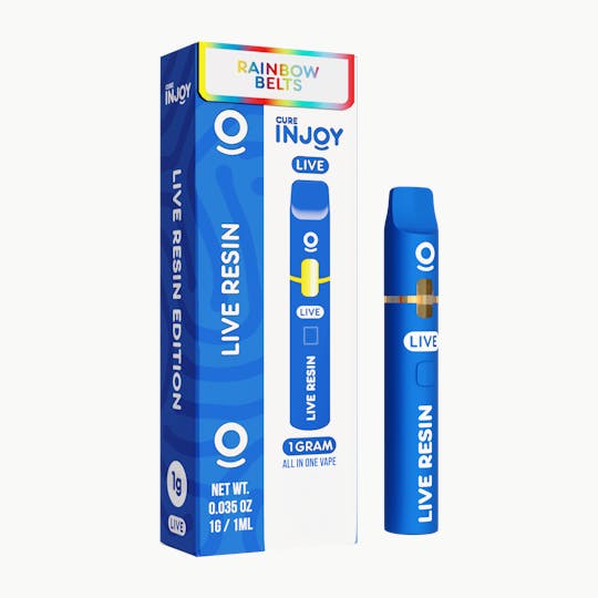 Cure Injoy - Cure Injoy 1g - Live Resin - Rainbow Belts - AIO (INDICA) - 1