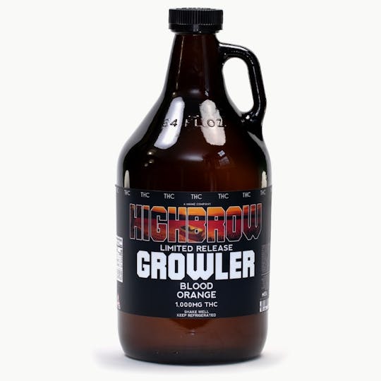 Highbrow - Highbrow Blood Orange Growler 1000mg - Medical - 1