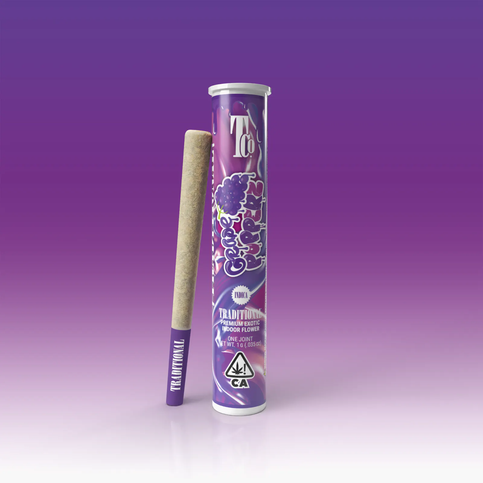 Traditional - Grape Popperz Pre-Roll 1g
