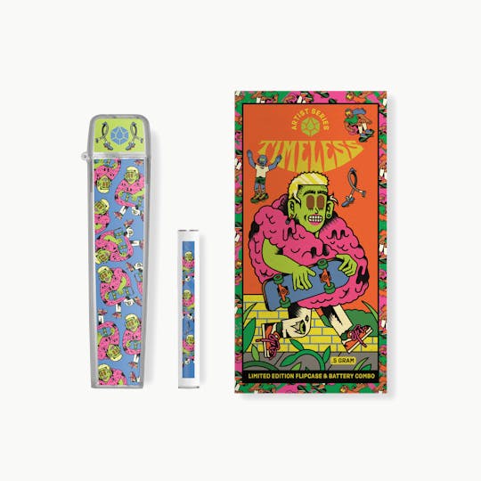 Timeless Vapes - Limited Edition Shred For The Cure AZ Flip Case & Battery Combo 500mg - 1