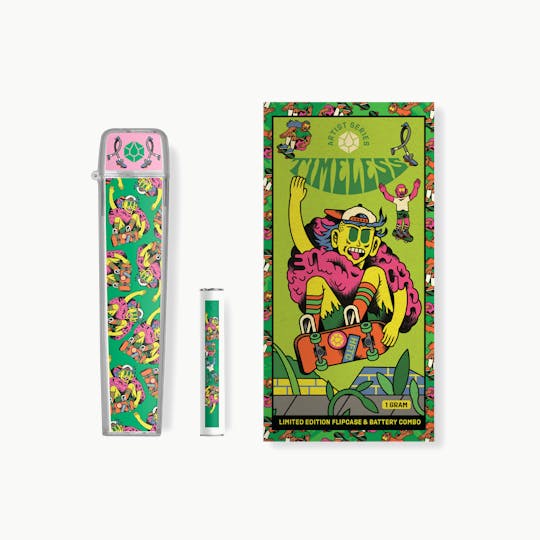 Timeless Vapes - Limited Edition Shred For The Cure MO Flip Case & Battery Combo 1000mg - 1