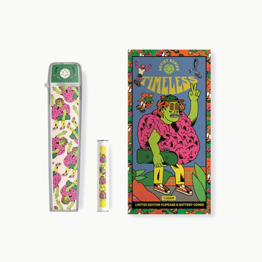 Timeless Vapes - Limited Edition Shred For The Cure OH Flip Case & Battery Combo 1000mg - 1