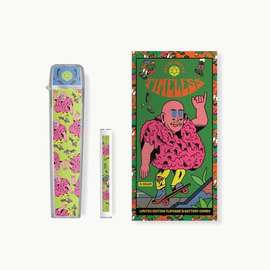 Timeless Vapes - Limited Edition Shred For The Cure NJ Flip Case & Battery Combo 500mg - 1