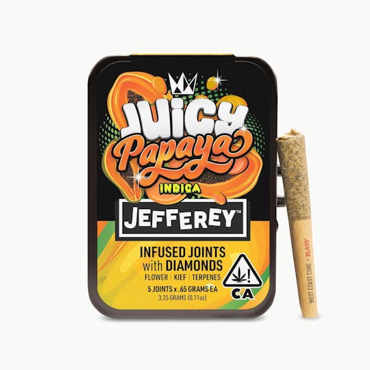 West Coast Cure - Juicy Papaya - Jefferey Infused Joint .65g 5 Pack - 1