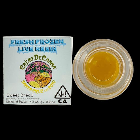 Crème De Canna - Creme De Canna - Fresh Frozen Live Resin - Diamond Sauce – Sweet Bread - 1g - 1