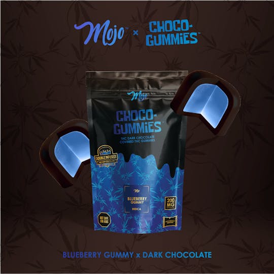 Mojo Chocolates - Choco-Gummies - Dark Chocolate - Blueberry - 200mg - 1